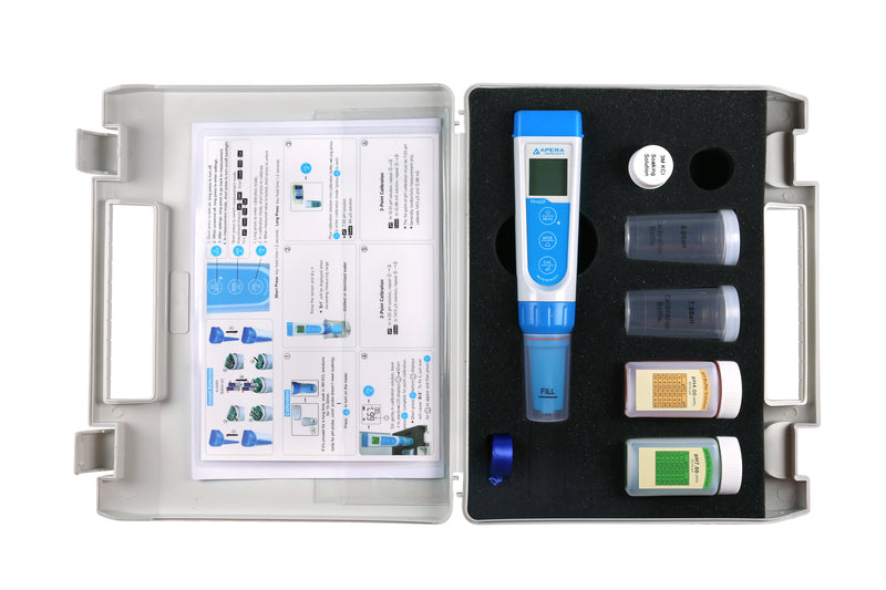 Apera PH60F Premium Pocket pH Pocket Tester Kit for Surface Testing